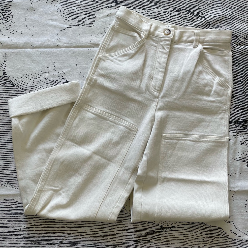 Aritzia Wilfred Patch Front Utility Pants White S… - image 3